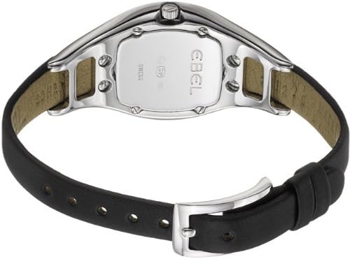 Ebel Moonchic Ladies Diamond Pave Dial Black Satin Strap Watch 3157H29/8090030