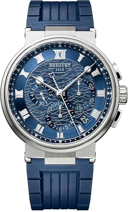 Breguet Marine Chronograph White Gold Mens Watch 5527BB/Y2/5WV