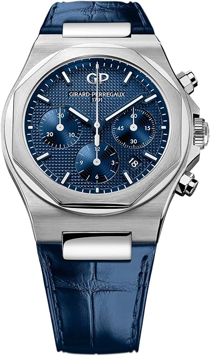 Girard Perregaux Laureato Chronograph 42mm Mens Watch (Blue)