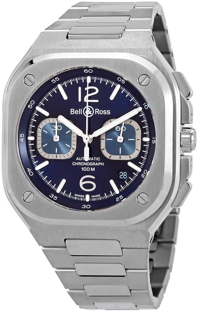 Bell & Ross BR 05 Chronograph Blue Dial Automatic Watch BR05C-BU-ST/SST