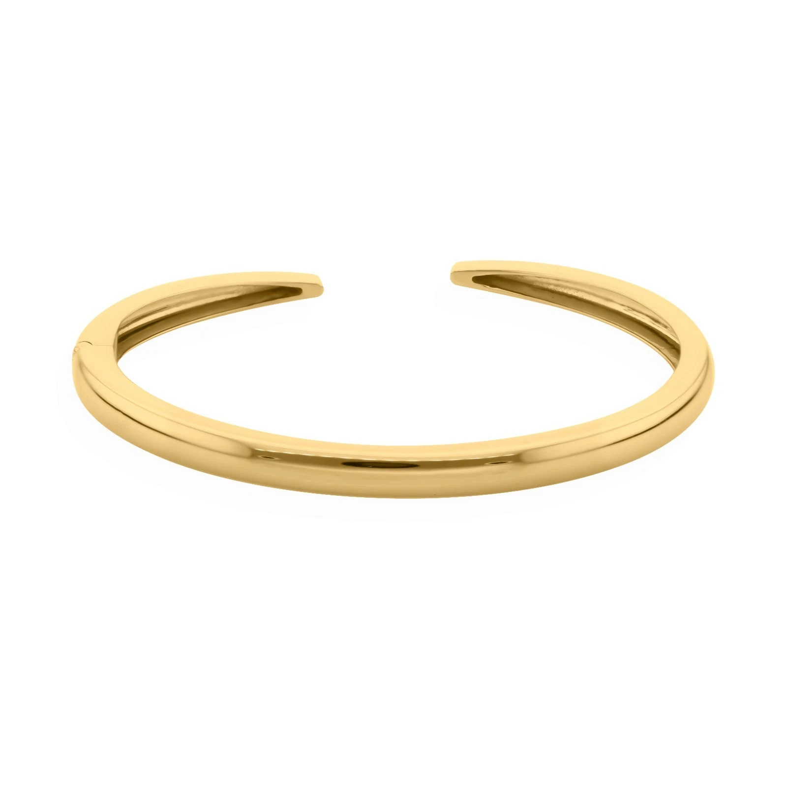 14k Solid Yellow Gold Open Cuff Bangle Bracelet Unisex Jewelry Anniversary Gift