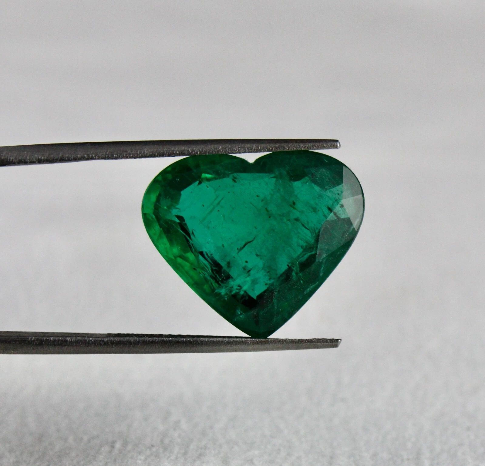 Certified Natural Emerald Heart Cut 14ct 16x19mm Loose Gemstone Ring Pendant