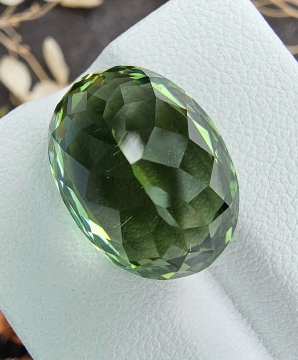 Cotton Green Tourmaline 15.76ct (TG0666) Natural Loose Gemstone